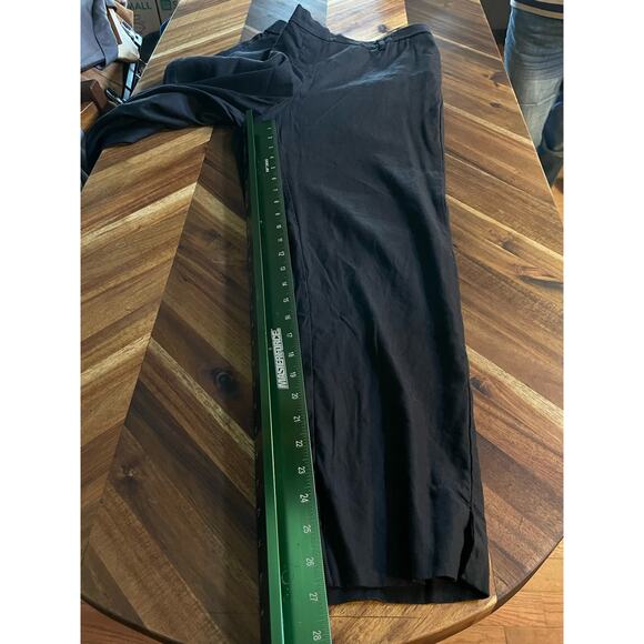 J Jill Pants Modern Linen Stretch Slit Hem Slim Sz L Tall Pullon Pocket Comfort - Picture 6 of 9